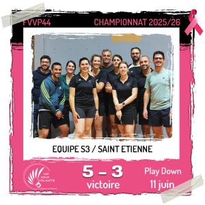 Rencontre Play Down de la S3 : Vigneux contre Saint Etienne (victoire)